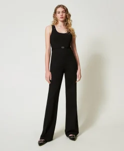 Tuta Flare Con Cinturino Oval T