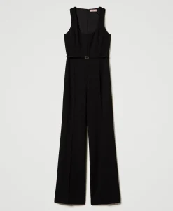 Tuta Flare Con Cinturino Oval T