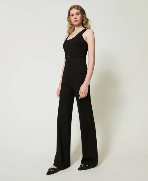 Tuta Flare Con Cinturino Oval T